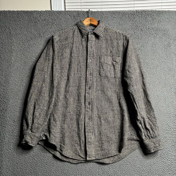 Polo Ralph Lauren Lowell Sport Flannel Shirt Houndstooth XL Wool Button Up - Picture 10 of 15